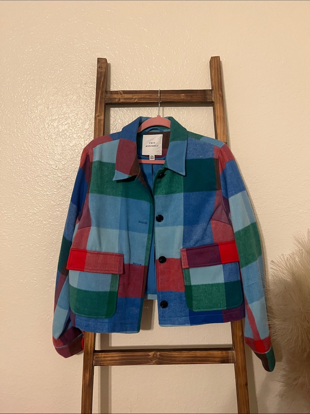 Free Assembly plaid cropped chore jacket - Picture 4 of 10